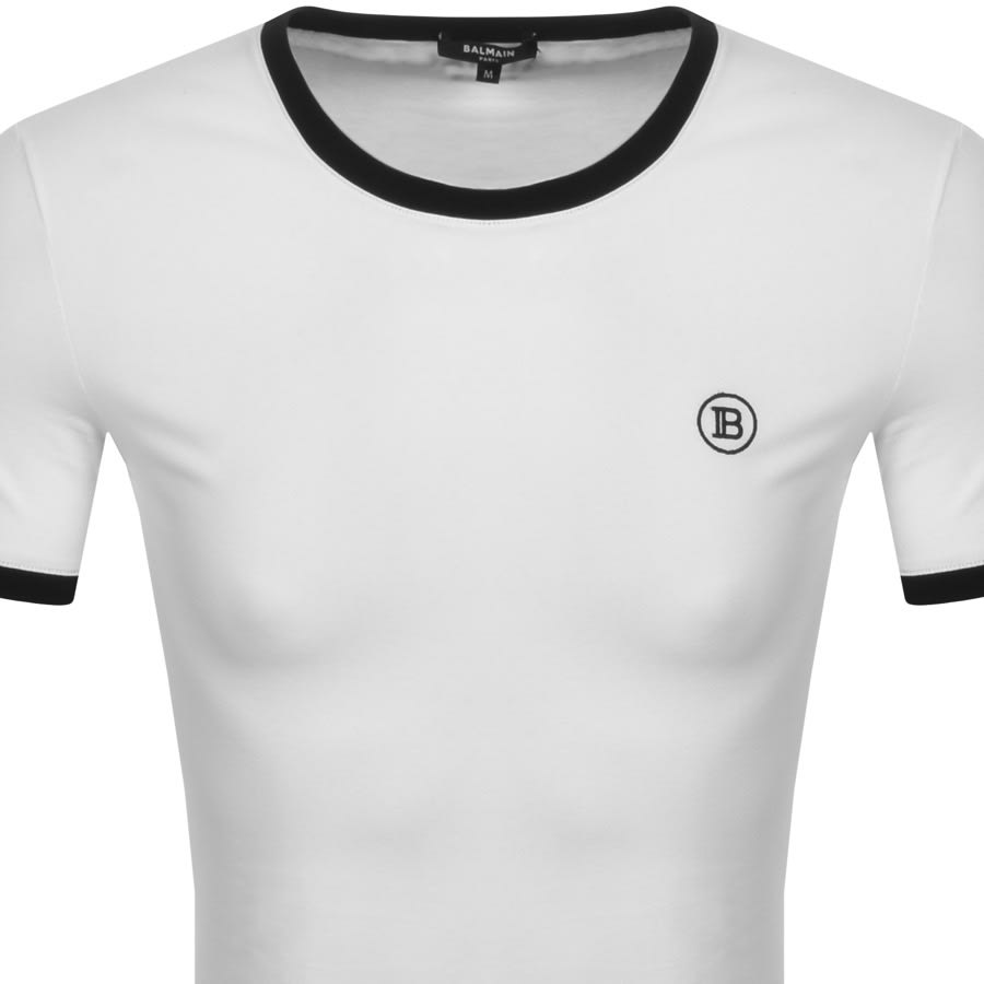 Alternative Image for ProductBalmain Ringer T Shirt White2